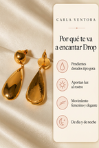 Drop | Pendientes Dorados