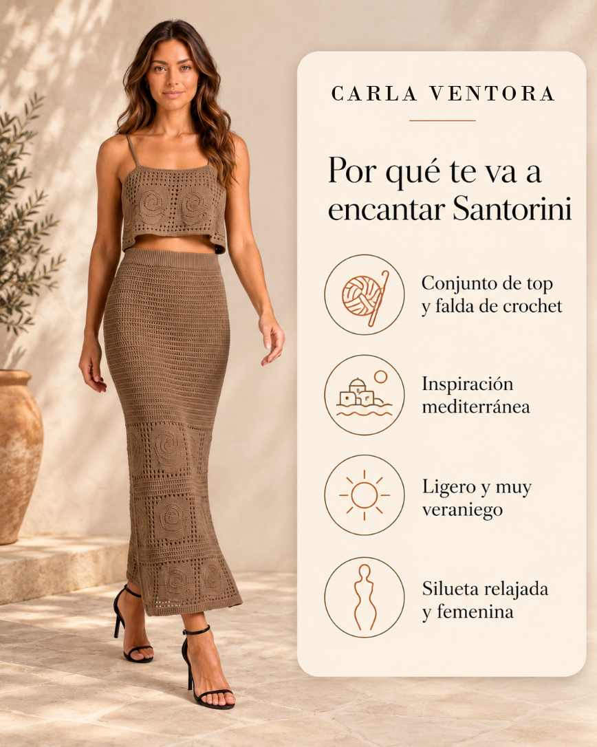 Santorini | Conjunto de Crochet