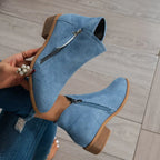 Tatiana - Botas de ante con tacón