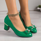 Bella - Tacones de salón clásicos con lazo