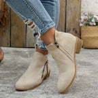 Tatiana - Botas de ante con tacón