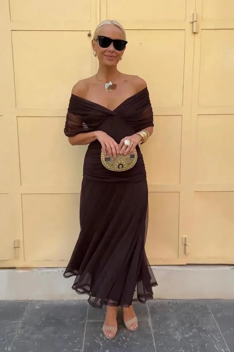 ELIZA | Vestido verde elegante