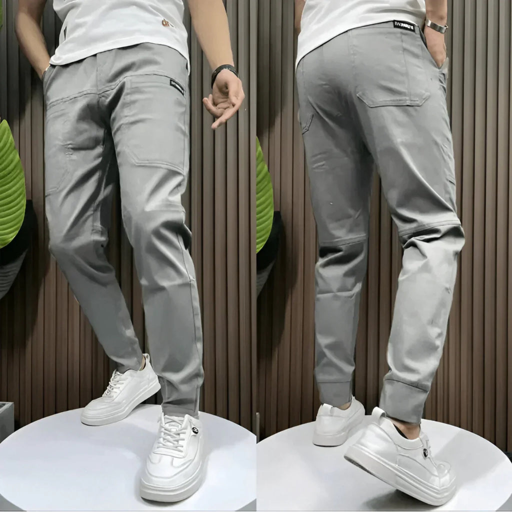 Unai - Pantalones cargo elásticos