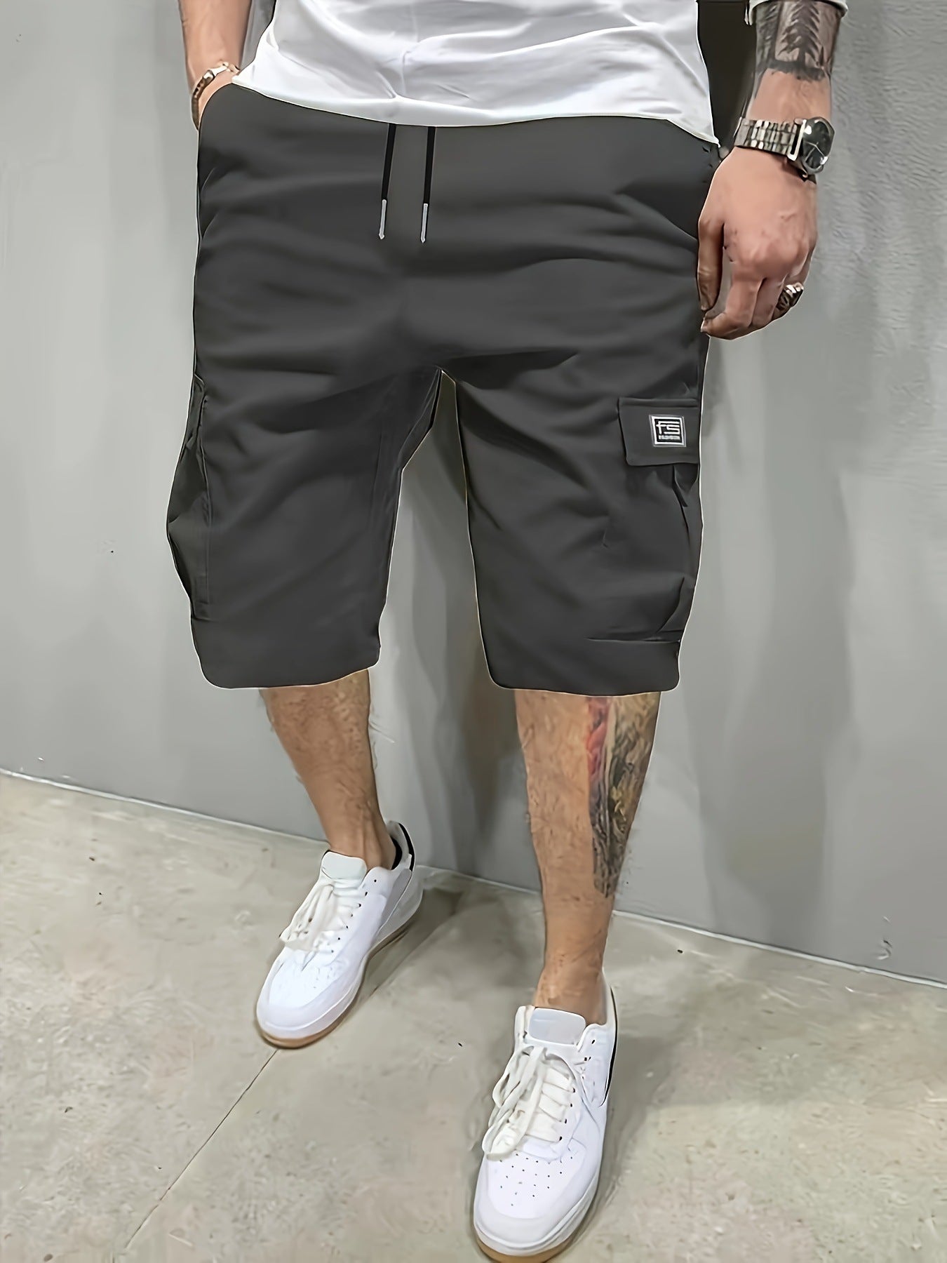 Oliver - Pantalones cortos tipo cargo para hombre
