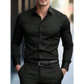 Eduardo - Camisa Formal Negra para Hombre
