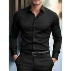 Eduardo - Camisa Formal Negra para Hombre