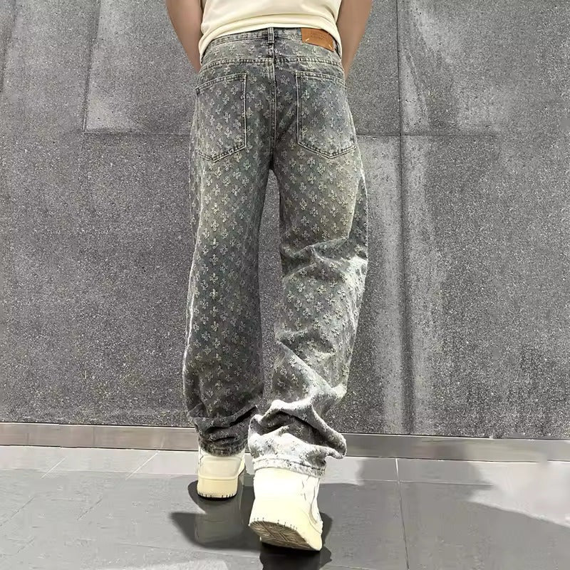 Enzo - Urban Jacquard Jeans