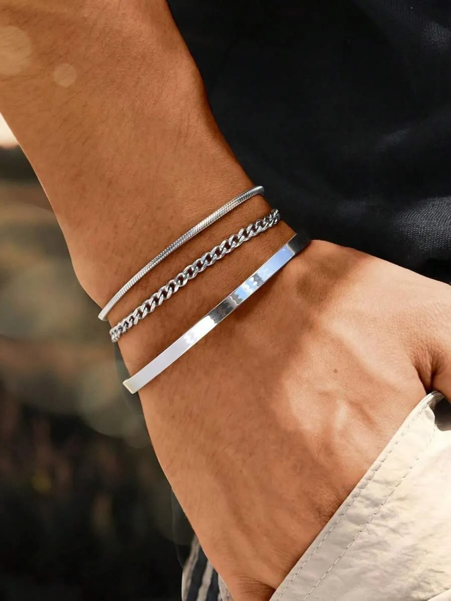 Hugo - Conjunto de pulseras ajustables