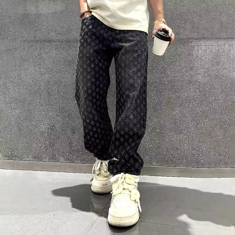 Enzo - Urban Jacquard Jeans
