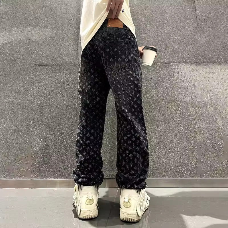 Enzo - Urban Jacquard Jeans