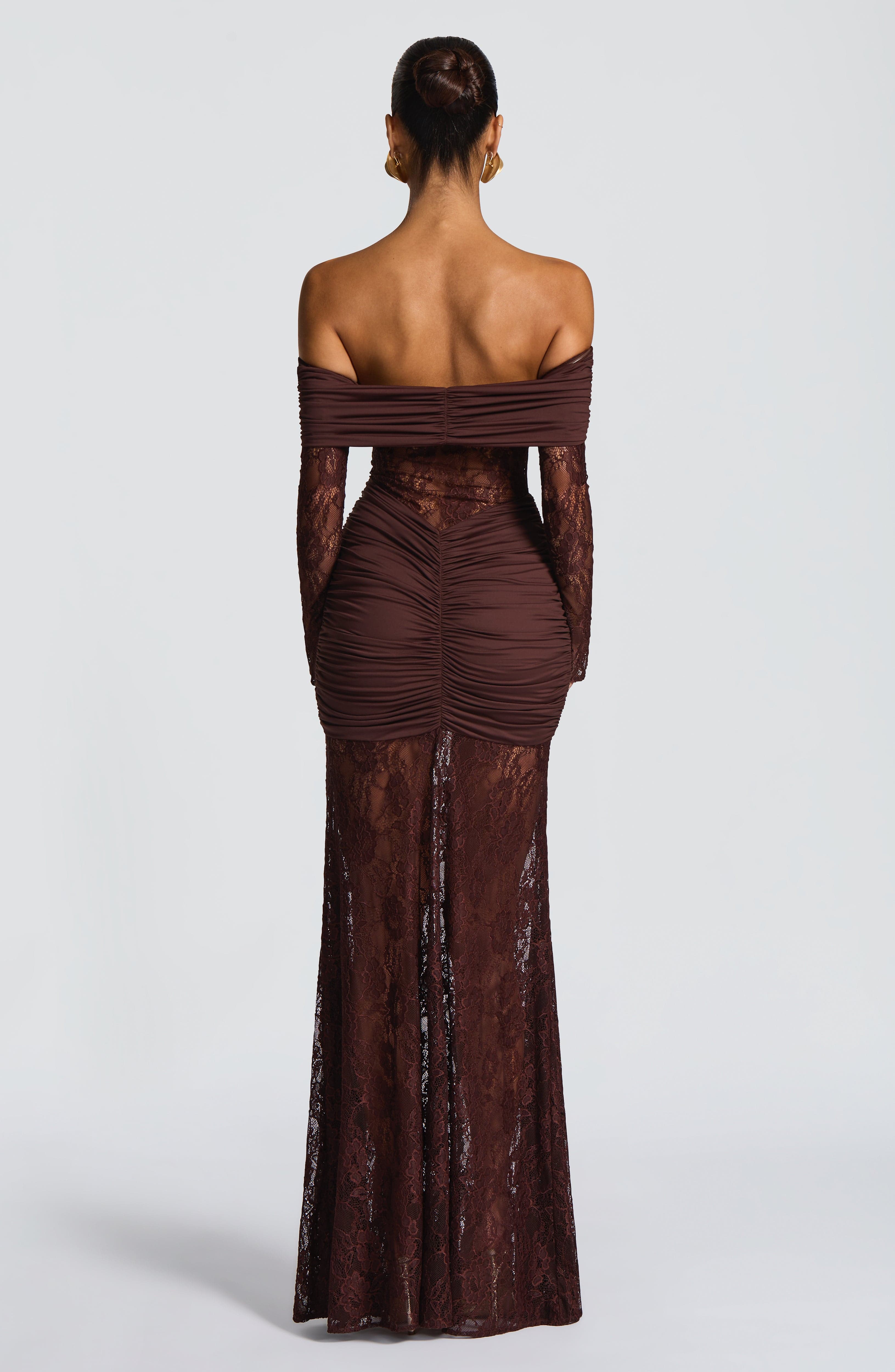 Vestido Libra - Elegancia sofisticada con encaje y drapeado