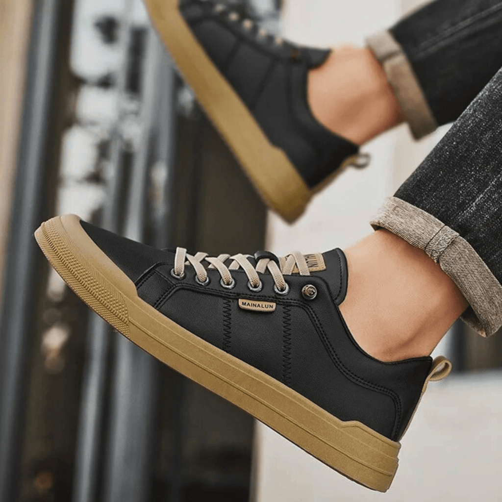 Liam - Zapatillas de cuero para hombre