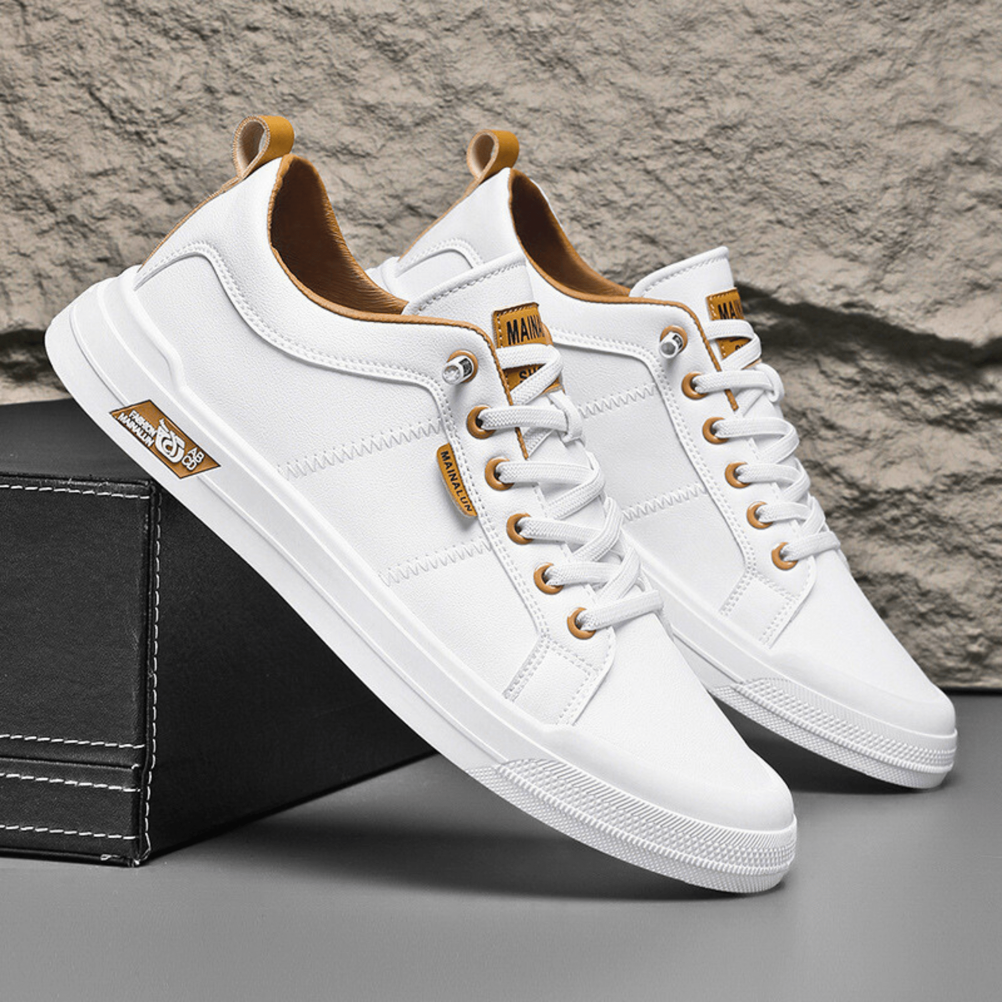 Liam - Zapatillas de cuero para hombre